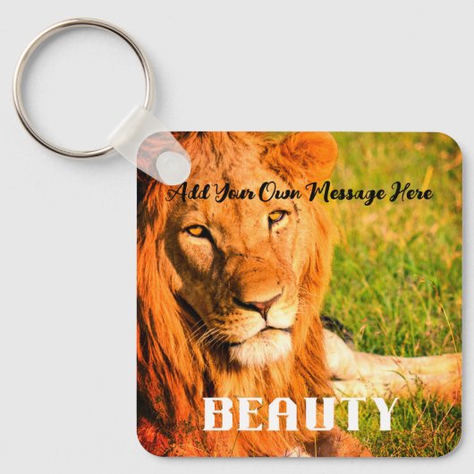 美しいクール猫キーチェーン キーホルダー (正面)