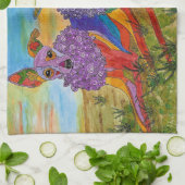 美しいグイタリアンレイハウンドのキッチンタオル キッチンタオル (折り畳み)