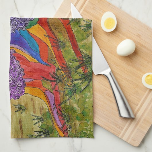 美しいグイタリアンレイハウンドのキッチンタオル キッチンタオル (四つ折り)