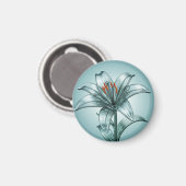 美しいグラスリリー マグネット (正面/裏面)