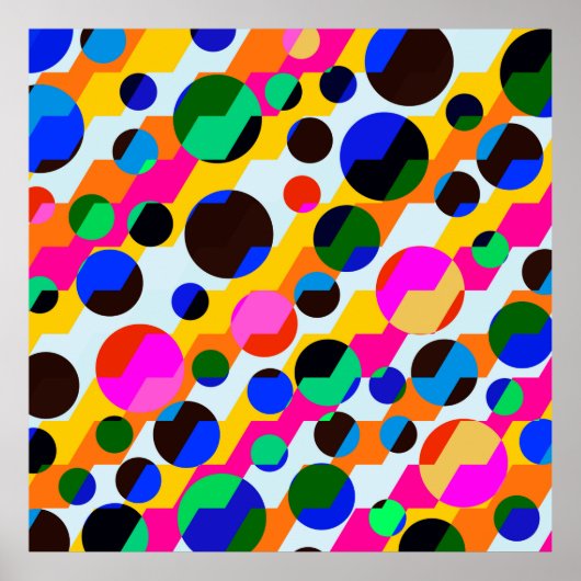 美しいグラフィティグランジテクスチャー抽象芸術 ポスター (正面)