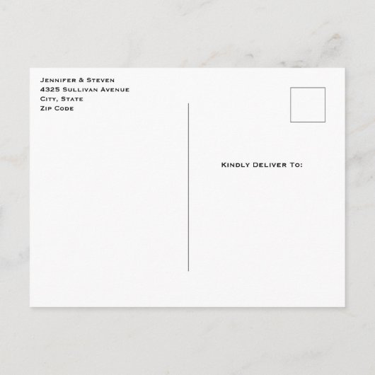 美しいグラムパーティーケーキ日付を保存 インビテーションポストカード (裏面)