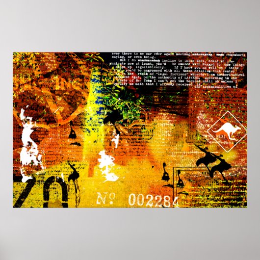 美しいグランジレイアウト背景、ヴィンテージ、アニーブ ポスター (正面)