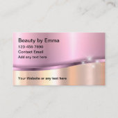 美しいグリジーバラ金ゴールドトーン名刺 名刺 (正面)