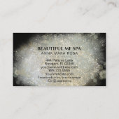 *~*美しいグリッター金ゴールドフリームシルバーグロー 名刺 (裏面)