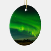 美しいグリーンアイスランドの北方灯 セラミックオーナメント (右)