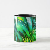 美しいグリーンバージョンのシーフォーム マグカップ (中央)