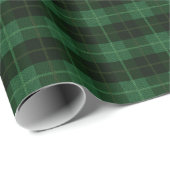 美しいグリーンプレイドクリスマスラッピング紙 ラッピングペーパー (ロールコーナー)