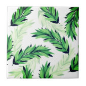 美しいグリーン葉 タイル (正面)
