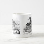美しいグレイハウンド コーヒーマグカップ (中央)
