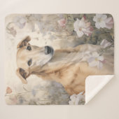 美しいグレイハウンド シェルパブランケット (正面(横))