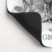 美しいグレイハウンド マウスパッド (コーナー)