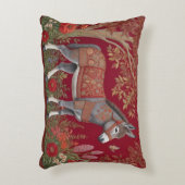 美しいグレードンキーレッドカントリー側 アクセントクッション (正面(垂直))