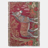 美しいグレードンキーレッドカントリー側 スローブランケット (正面縦)