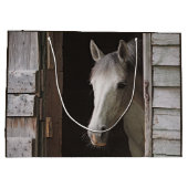 美しいグレー牝馬 ラージペーパーバッグ (裏面)