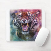 美しいグロウリングベンガルタイガー顔写真 マウスパッド (マウス)