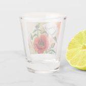 美しいケシのショットグラス ショットグラス (裏面)