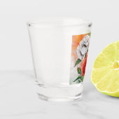 美しいケシのショットグラス ショットグラス (左)