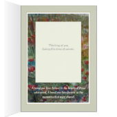 美しいケシの同情カード (内側 (右))