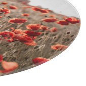 美しいケシの花 カッティングボード (角)