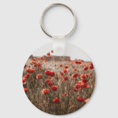 美しいケシの花 キーホルダー (裏面)