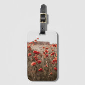 美しいケシの花 ラゲッジタグ (正面縦)