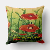 美しいケシ畑 クッション (裏面)