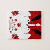 美しいケニアのタペストリー:ケニア国旗の蝶 ジグソーパズル (横)