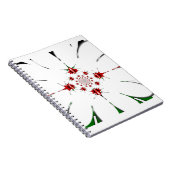 美しいケニアのタペストリー:ケニア国旗の蝶 ノートブック (右側)