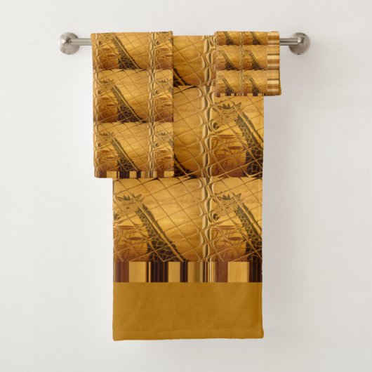 美しいケニアの野生動物キリン バスタオルセット (インサイチュ)