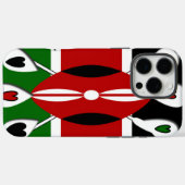 美しいケニアラブルハート驚くべきパターンアート Case-Mate iPhoneケース (裏面 (横))