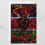 美しいケニコンテンポラリーヤ国旗 便箋 (正面/裏面)