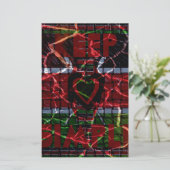 美しいケニコンテンポラリーヤ国旗 便箋 (スタンド正面)