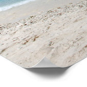 美しいケネパグランディビーチのキュラソー ポスター (角)