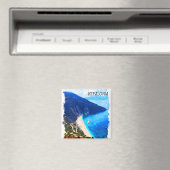 美しいケファロニアギリシャの水彩画 マグネット (インサイチュ (食洗機))