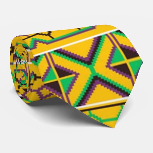 美しいケンテ・ガーナ・アフリカの民族印刷ネック ネクタイ (ロール)
