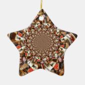 美しいケーキとデザート セラミックオーナメント (正面)