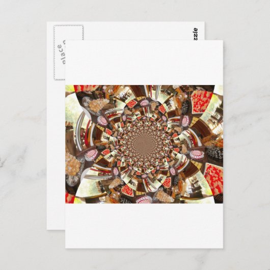 美しいケーキとデザート ポストカード (正面/裏面)