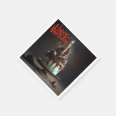 美しいケーキハッピーバースデーギフトラブ スタンダードカクテルナプキン (角)