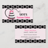 美しいケーキ 名刺 (正面/裏面)