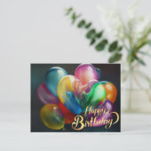 美しいケーキ 誕生日プレゼント 愛 ポストカード (スタンド正面)