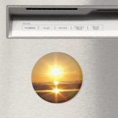 美しいケープコッド海サンセットフォトマグネット マグネット (インサイチュ (食洗機))