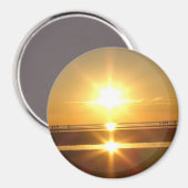 美しいケープコッド海サンセットフォトマグネット マグネット (正面/裏面)