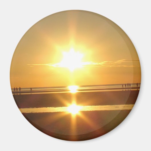 美しいケープコッド海サンセットフォトマグネット マグネット (正面)