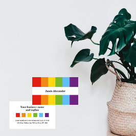 美しいゲイレインボーミニマルLGBTビジネスカード 名刺