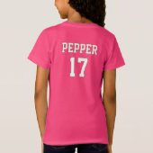 美しいゲーム キッズTシャツ Tシャツ (裏面)