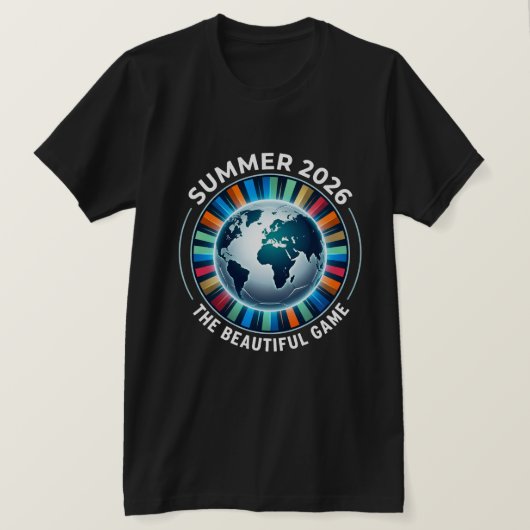 美しいゲーム サッカー ファン 2026 Tシャツ (デザイン正面)