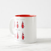 美しいコイフィッシュマエレガントグ – & ユニークGift ツートーンマグカップ (正面左)