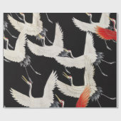 美しいコウノトリ ラッピングペーパー (フラット)