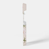 美しいコスモスガーデンフラワーフローラアート iPhoneケース (左側面)